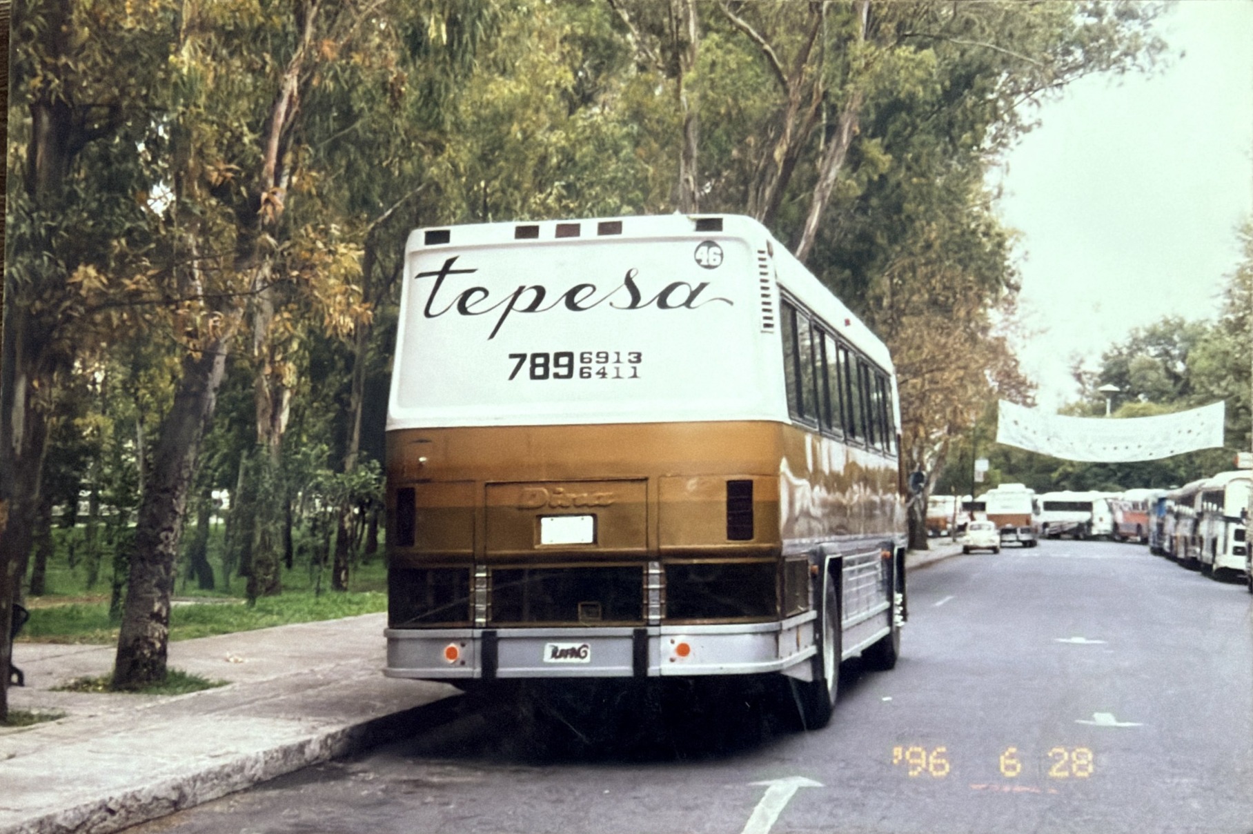 Autobús DINA de Tepesa, vista trasera, unidad 46