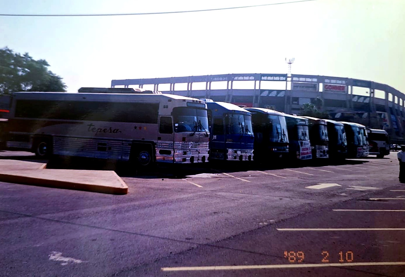 Flota completa de Tepesa alineada en 1989